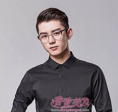 男生戴眼镜的短发型+有气质 韩版短发男发型