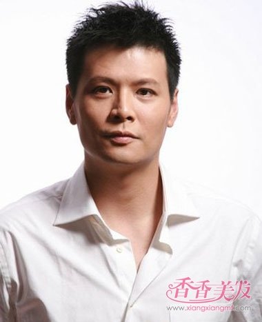 胖短发瀑布圆脸a短发男胖子发型设计(3)发型室内人造图片