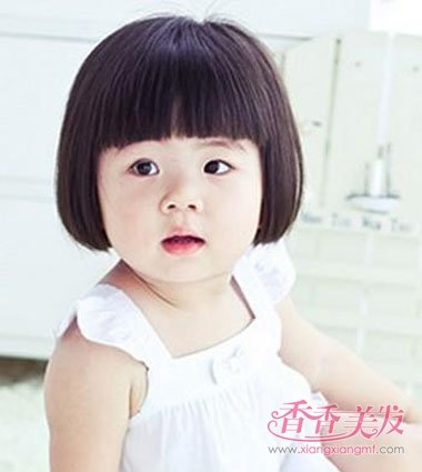 小宝宝短发发型图片 2岁女童短发发型(3)
