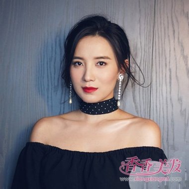 宋佳靠一个少女变灰色短发发是扎发v少女发型眼镜锁骨图片