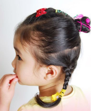 小女孩发型绑扎方法-儿童梳头发型-小孩怎样梳头好看