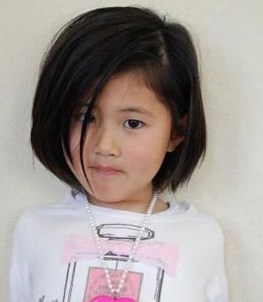 韩式2016学生可爱短发发型女生齐脸短发一般是小学女生比较经常打造的