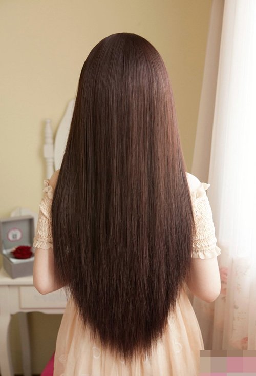 女生好看的长直发发尾图片提升高颜值度的直发打理