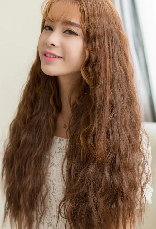 韩式水波纹卷烫头发设计 最美卷发助你变靓的发型