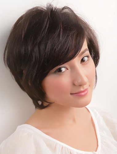 中年妇女圆蘑菇头流行发型图片 蘑菇头短发中年发型